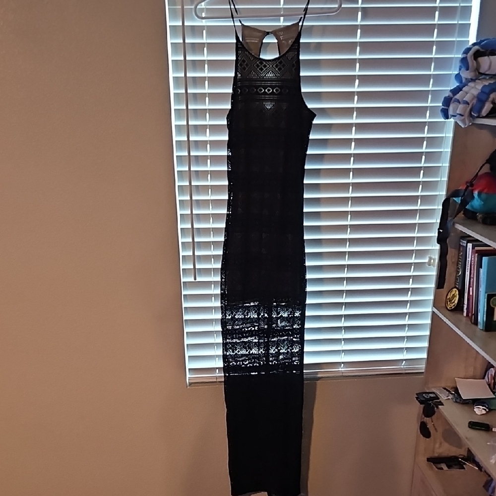 Elegant Black Lace Dress